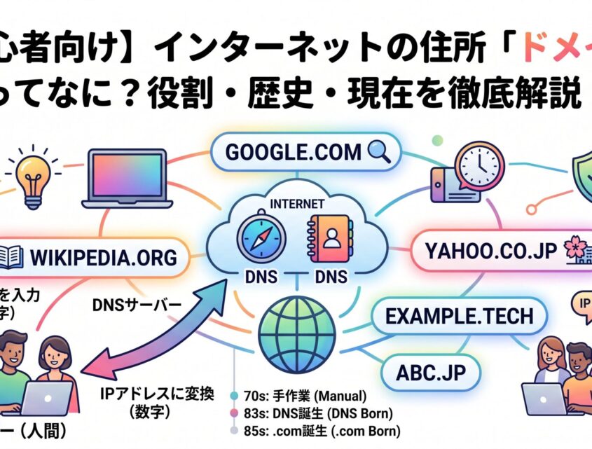 インターネットの住所「ドメイン」ってなに？役割・歴史・現在を徹底解説！