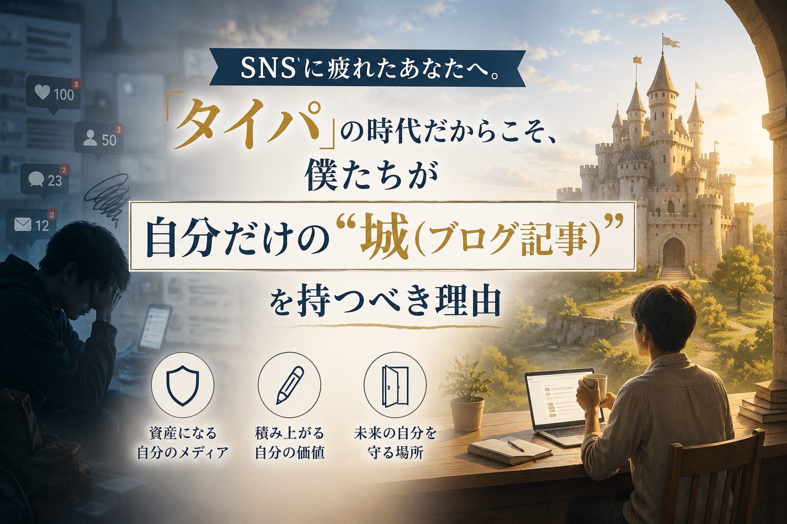 SNSに疲れたあなたへ。「タイパ」の時代だからこそ、僕たちが自分だけの“城”を持つべき理由